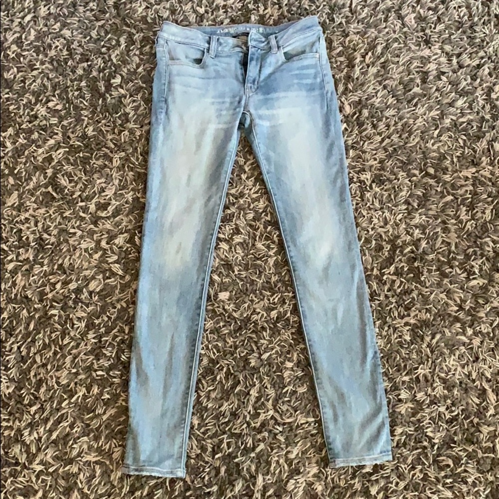 Light Blue American Eagle Jeggings